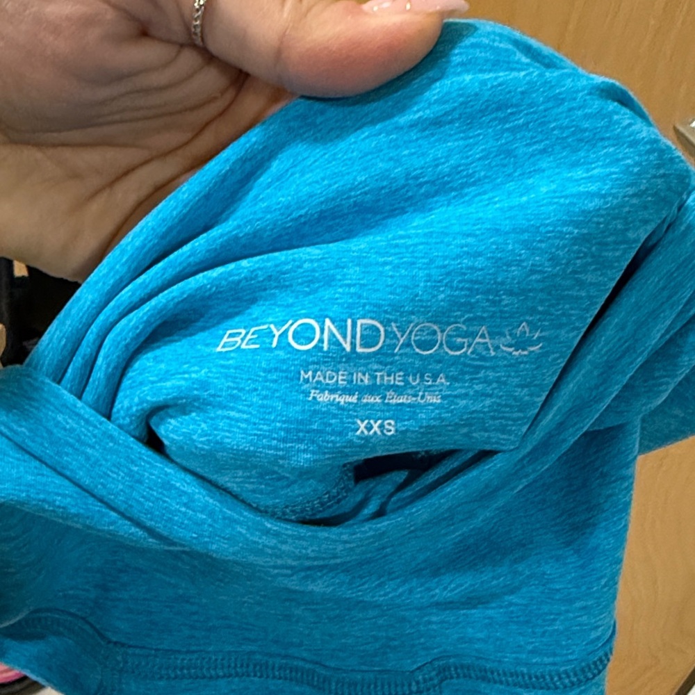BEYOND YOGA Aqua Heather Long Leggings, SIZE XXS - Picture 2 of 4